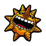 tapis dessin animé souriant jaune noir contemporain antidérapant intérieur extérieur prière camping voyage
