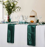 serviettes table satin rouge classiques 30x30cm coton opaques