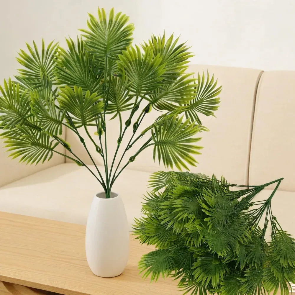 décoration intérieure plante artificielle feuilles vertes moderne branche verte naturelle maison carnaval