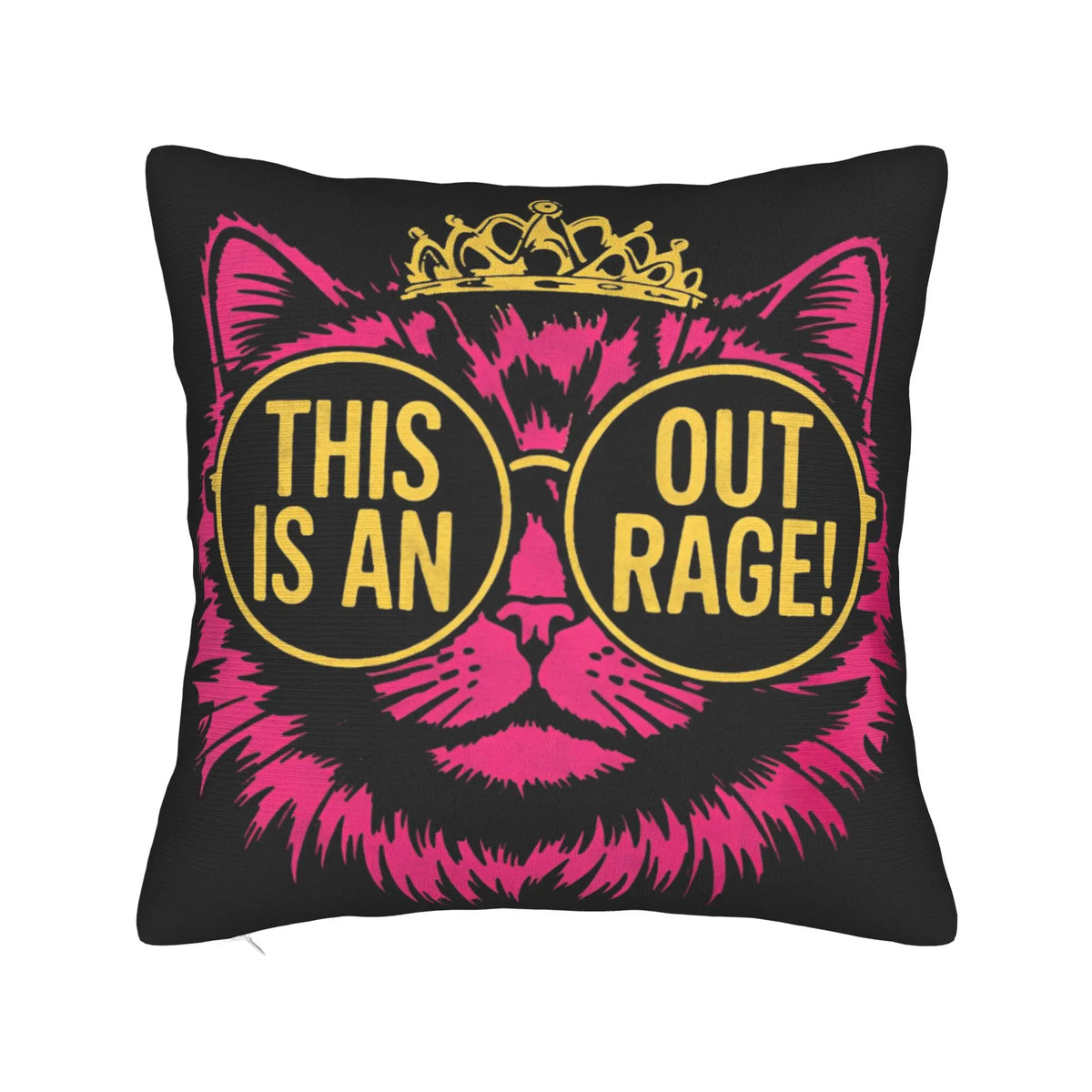housse coussin imprimé pop art chat dinosaure trophées crânes étoiles outrage lit chambre decoration