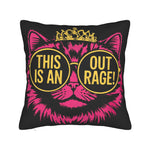 housse coussin imprimé pop art chat dinosaure trophées crânes étoiles outrage lit chambre decoration