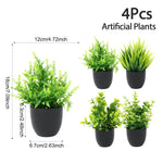 plantes artificielles feuilles vertes pot moderne décoration extérieure ornement dense foliage