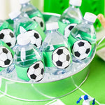stickers adhésifs football noirs blancs verts 3cm moderne sportifs chambre enfants anniversaire fête