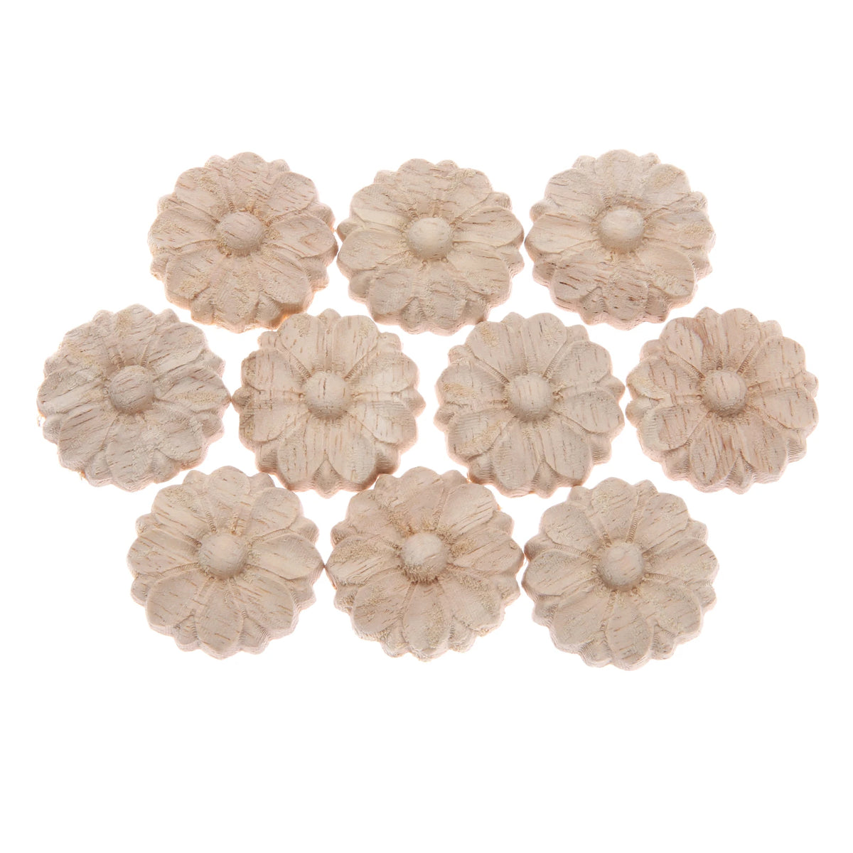 cadres boutons bois imprimé floral 3cm classiques 14+ deco mur porte chambre