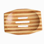 support savon bois bambou rayures horizontales moderne salle bain portable naturel minimaliste