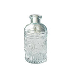 vase transparent gravé classique décoration intérieure plante hydroponique maison festive