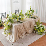 décoration mariage table rose blanche verte anniversaire événement romantique champêtre élégante