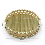 paniers bambou tissage régulier motifs géométriques naturel vert clair traditionnels artisans respectueux environnement