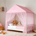 moustiquaire enfant rose tulle transparent toit opaque lit tente suspendue décoration douce jouets INCLUDED