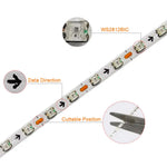 ruban led 160 leds ws2812 blanc multicolore adhésif connecteur câbles moderne