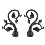 pince rideau vintage doré noir feuilles stylisées métal opaques art nouveau