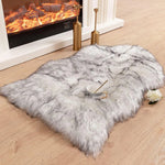 tapis doux gris moderne antidérapant feutre polyester 60x90cm intérieur salon chambre coucher lavable machine