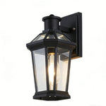lampe murale transparente classique éclairage extérieur résistant bronze verre aluminium jardin