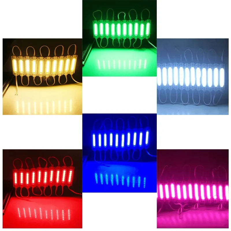 modules led cob blanc vert bleu rouge orange jaune gris ip65 adhésif modernes compact