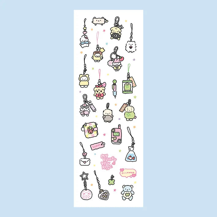 stickers kawaii multicolores dessins animés adhésifs mignons thème cuisine jeux vidéo halloween