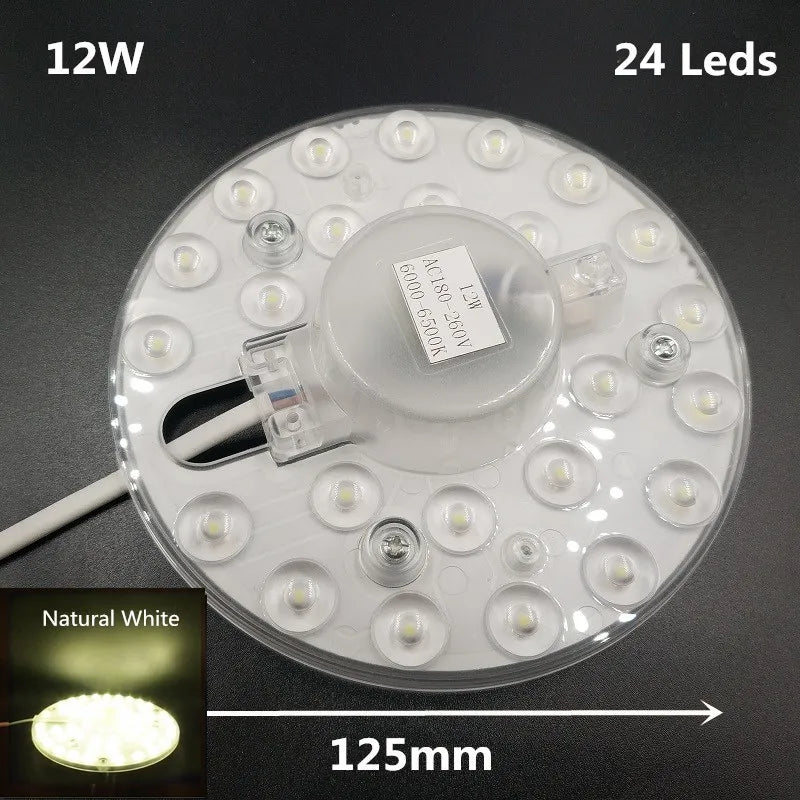 lampe led blanc moderne clips 12w 18w 24w 36w led diodes opaques certifications ccc