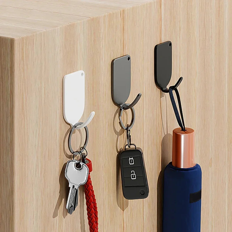 porte clés magnétique adhésif moderne noir blanc mat