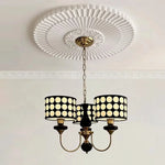 lustre moderne élégant pois doré noir suspension salon restaurant led câbles trois têtes
