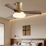 ventilateur moderne 42 52 pouces vitesses télécommande led noir marron doré blanc