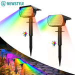 projecteur solaire extérieur led rgb ip65 moderne 37led 20led carré opaque jardin couloir