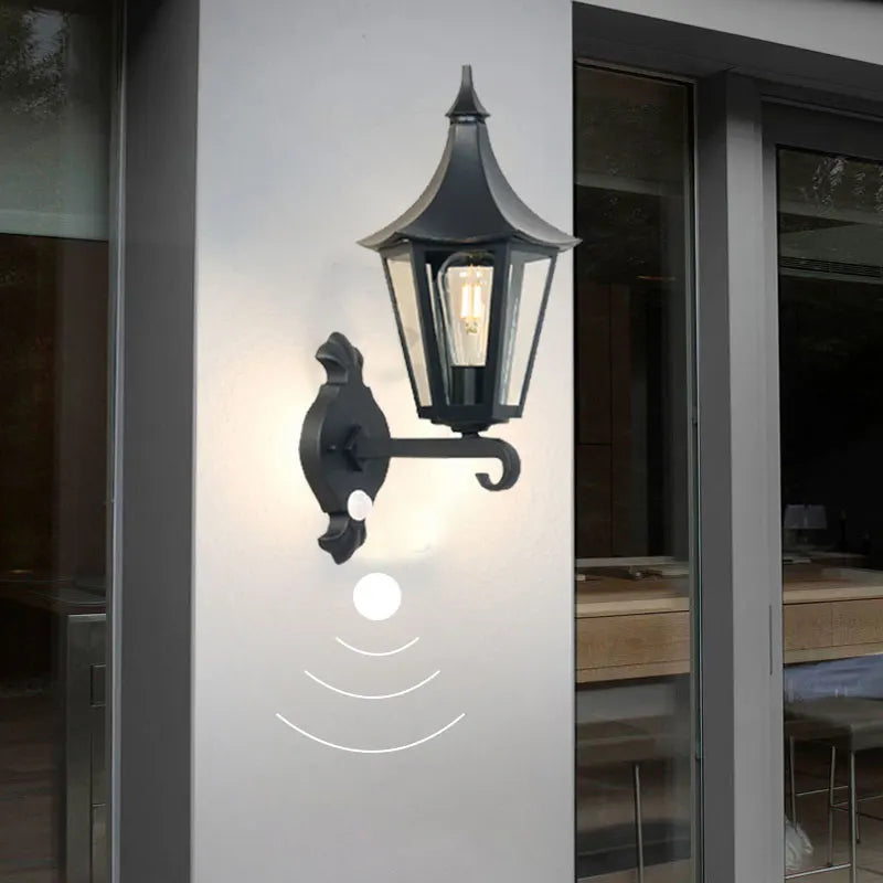lampe murale transparente classique noir cuisine chambre entrée salle manger