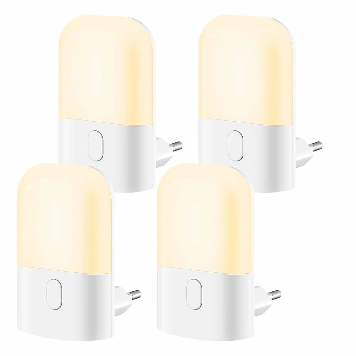 veilleuse nuit led capteur lumière réglable blanc chaud moderne adhésif prise eu sensor dusk