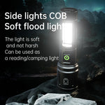 lampe torche led rechargeable zoomable 1200 lumens 10w 3h 8h 100 200mètres camping