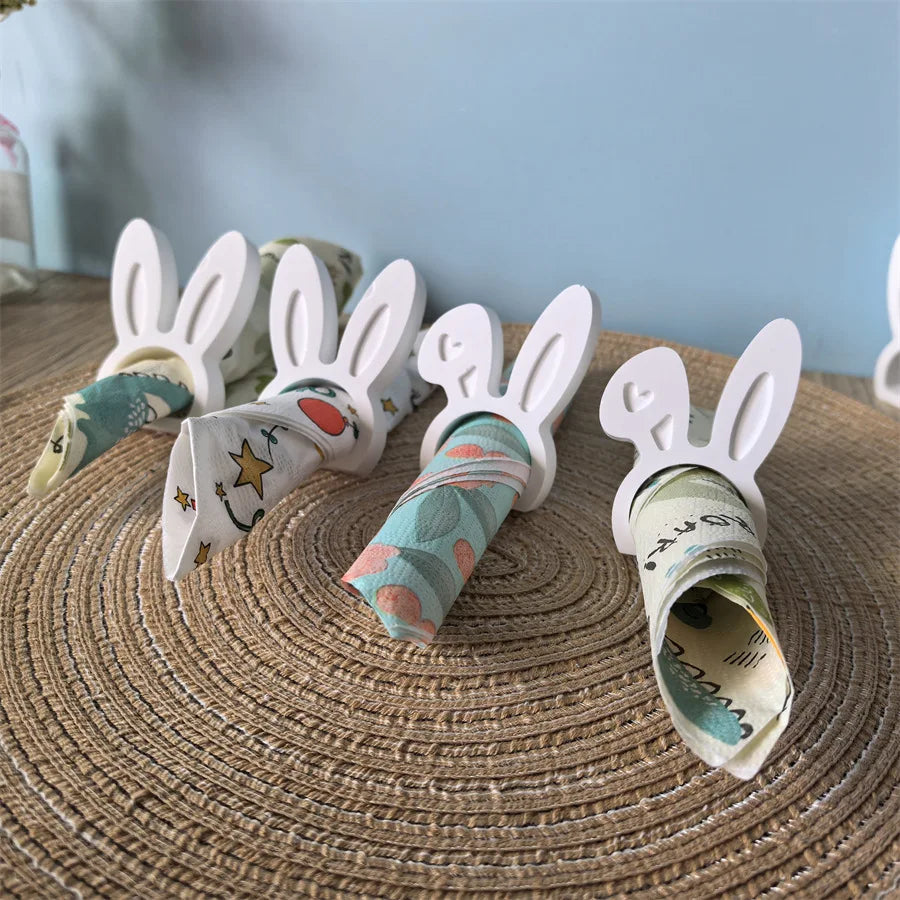 moule silicone lapin oreilles porte serviettes décoration printemps pâques luminaires motifs floraux textures bois