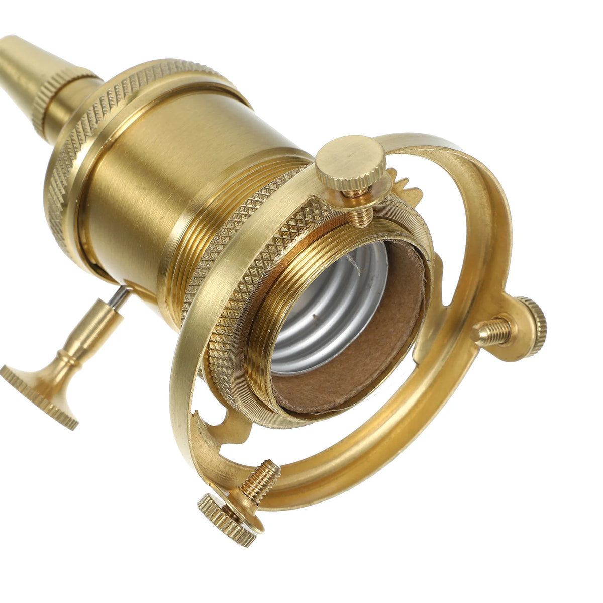 socle lampe doré classique finement gravé vintage lampe suspendue vis lumière E27