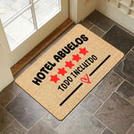 tapis d'entrée moderne lettres étoiles cœur floral résistant décoloration 100x150cm