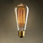 suspension lumineuse industrielle vintage ampoule filament verre transparent noir salon restaurant bar