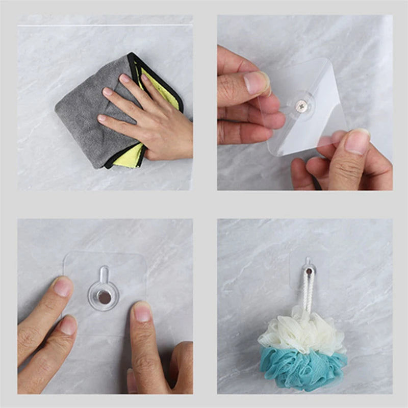 porte savon adhésif transparent moderne minimaliste fixations adhésives vis fixation auto collant PVC