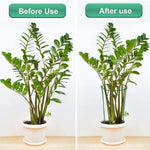 Support plante métal vert structure simple moderne jardin pot fleur