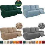 housse canapé velours moderne vert foncé bleu clair beige gris inclinable placesversible machine