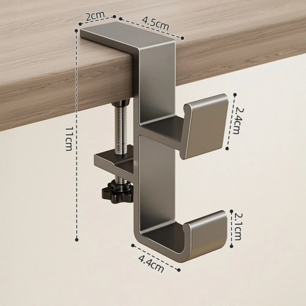 pince table moderne multifonctionnelle alliage aluminium couleur gris beige fixations poignée serrage plaque fixation