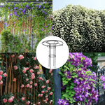 support fleurs métal noir structure circulaire moderne 120cm 150cm 180cm 210cm 70cm 40cm