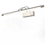 lampe led moderne argentée fixée mur 60cm clips fixation 12w