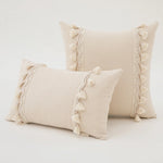 taies d'oreiller boho tassel franges coussins carrés beige solides adultes lit sofa decoration