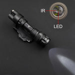 lampe tactique militaire rail picatinny 500 lumens infrarouge led noir tan