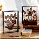 cadre bois moderne fleurs séchées verre transparent 10x15cm 13x18cm 15x20cm 20x25cm