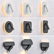 lampe murale rotative led moderne angle réglable blanc noir doré minimaliste
