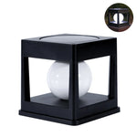 lampe solaire contemporaine noire ip65 plaque sol autonome led enterrée extérieure imperméable