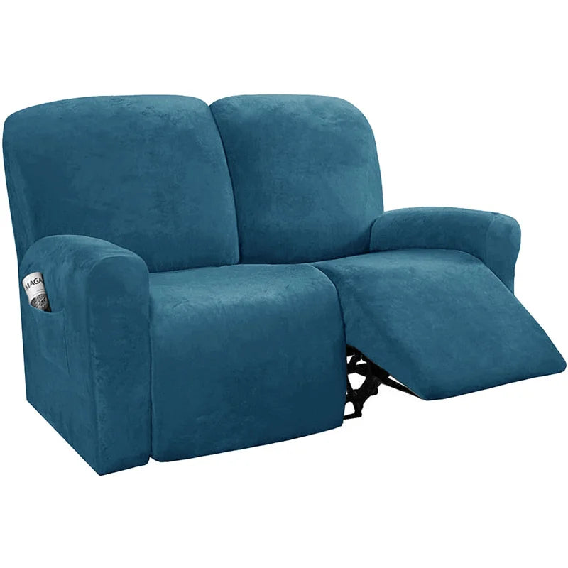 housses canapé relax velours machine lavable moderne rose clair gris bleu marron vert foncé