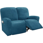 housses canapé relax velours machine lavable moderne rose clair gris bleu marron vert foncé