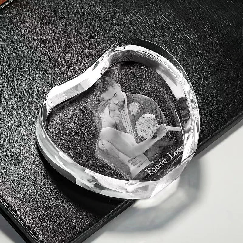 Cadre souvenir cristal avec image d’animal