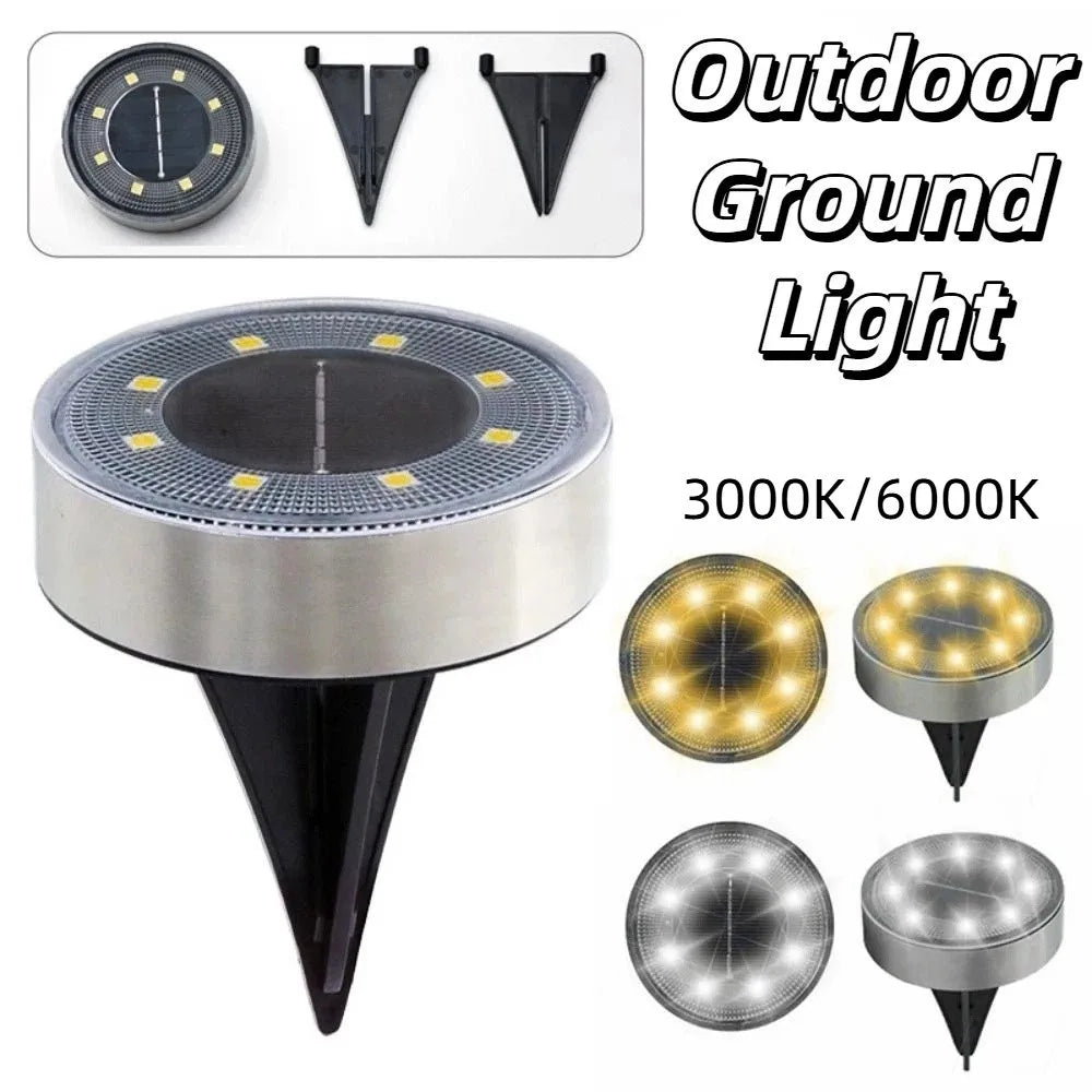 lampe solaire extérieure led argent noir moderne étanche ip68 tringle facile led jardin