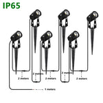 projecteur led jardin 50w étanche ip65 moderne noir 2m cable