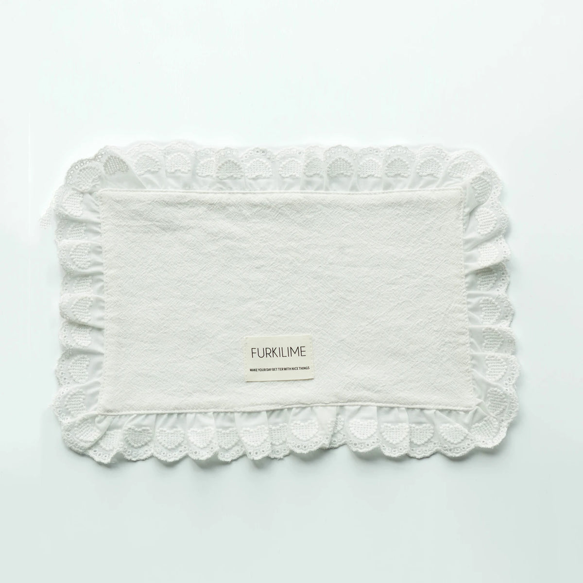 nappes dentelle table serviettes coton assiettes decoration mariage volants doux decoration table fête