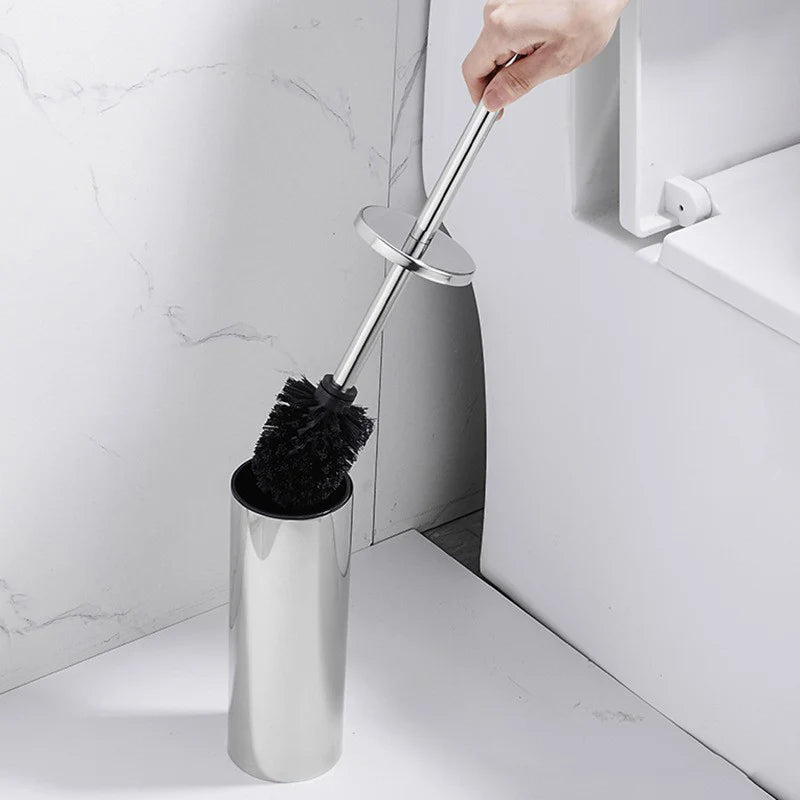 brosse wc or noir argent moderne adhésif conteneur pièces montage durable inoxydable