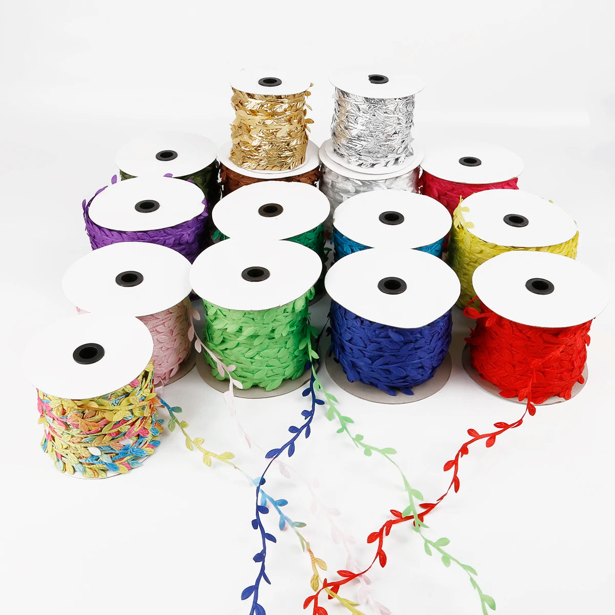 rubans polyester 3cm large fleurs motifs mixtes décoratifs 10m coudre fête costumes